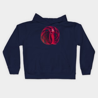 Crimson rose Kids Hoodie